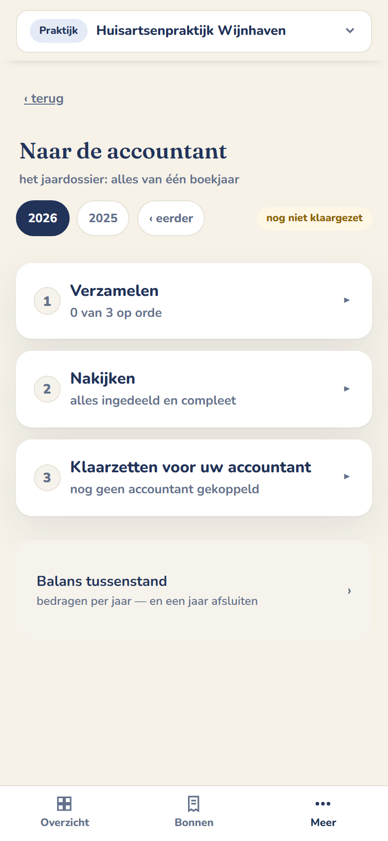 Naar de accountant als drie stappen: verzamelen, nakijken en klaarzetten